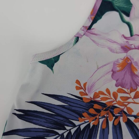 Tommy Bahama Orchid Canopy Swim Mini Dress w Pockets Tropical Print- Size M -GUC - Picture 14 of 14